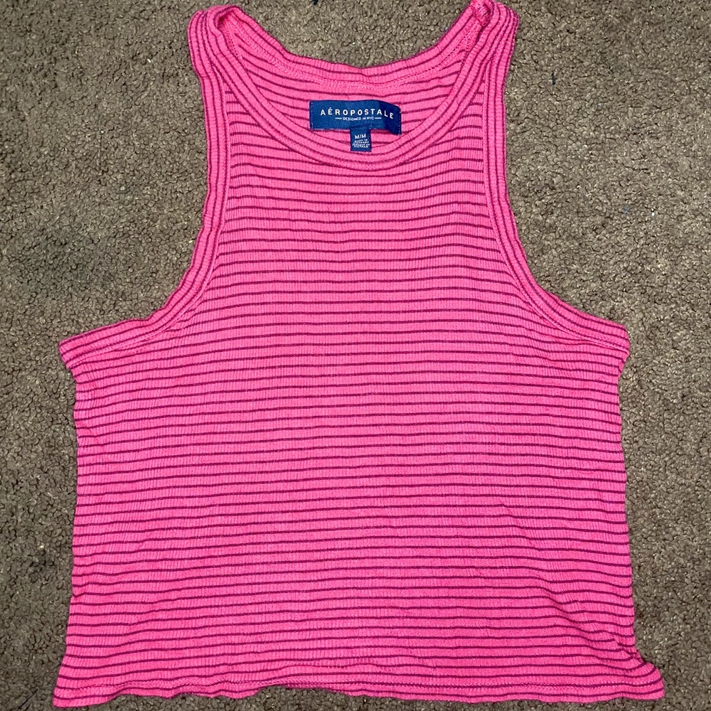 Pink Striped Cropped💕💗💞